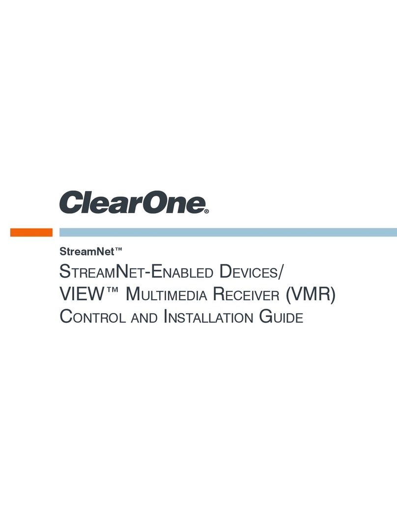 Clear One StreamNet Gebrauchs- und Wartungshandbuch