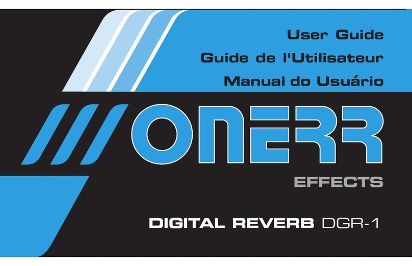 Onerr Digital Reverb DGR-1 Bedienungsanleitung Onerr Digital Reverb DGR-1 Bedienungsanleitung