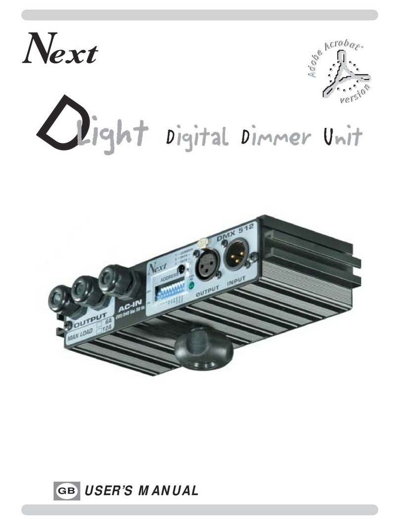 Next Dlight Bedienungsanleitung