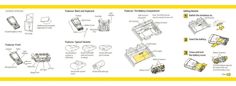 Workabout Hand-Held Computer S Version Bedienungsanleitung