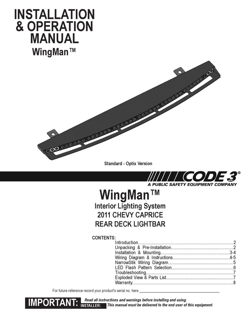 Code 3 WingMan Bedienungsanleitung Code 3 WingMan Bedienungsanleitung