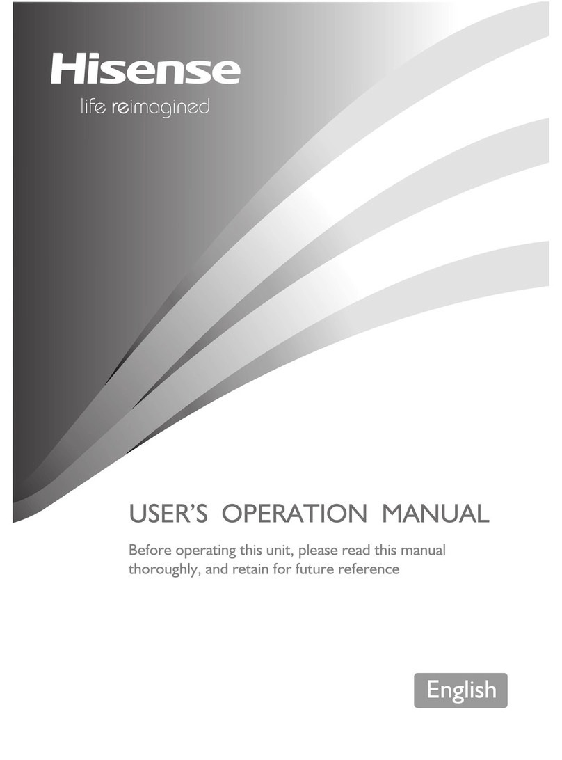 Hisense Refrigerator Montageanleitung Hisense Refrigerator Montageanleitung