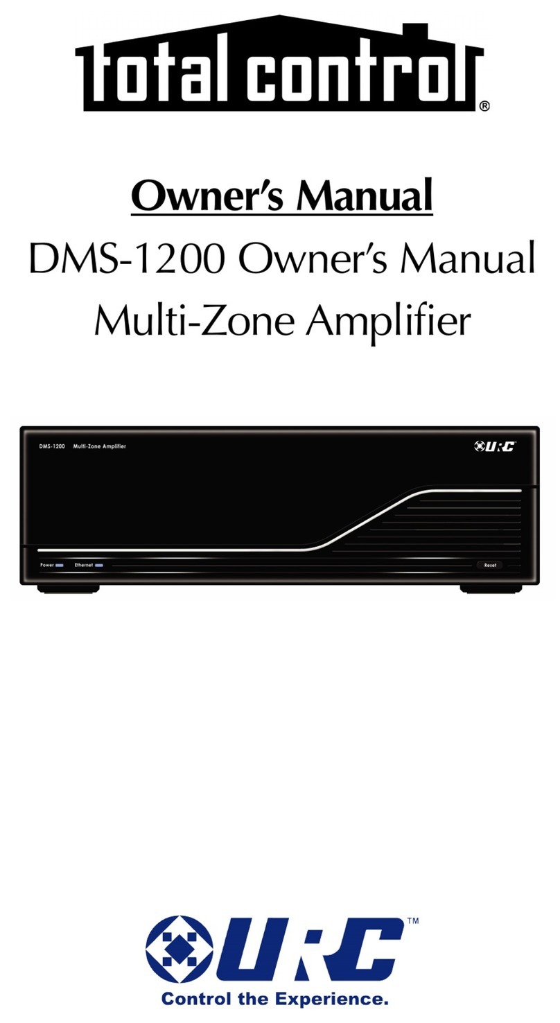 Total Control DMS-1200 Bedienungsanleitung