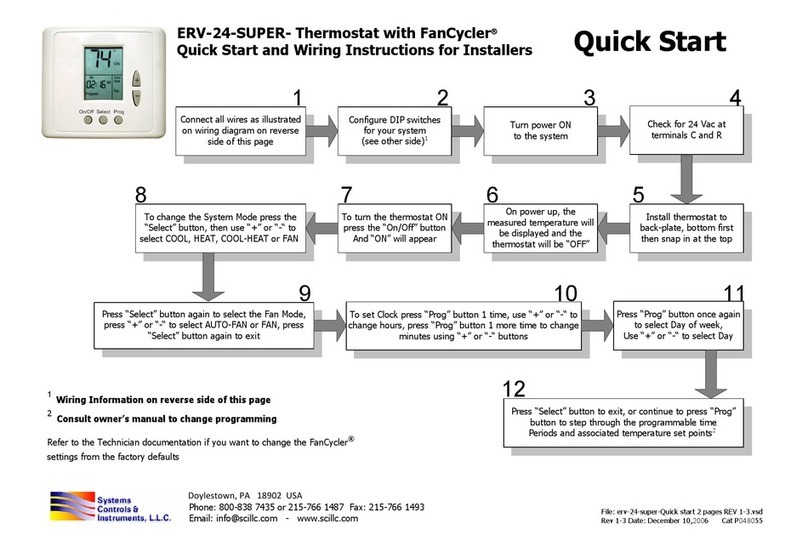 Systems Controls & Instruments ERV-24-Super Bedienungsanleitung