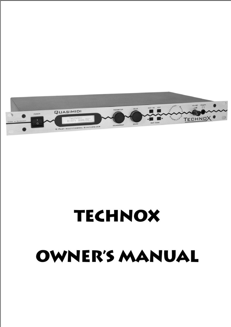 Quasimidi Technox Bedienungsanleitung