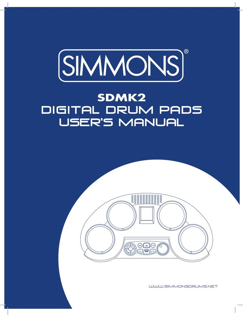 Simmons SDMK2 Bedienungsanleitung