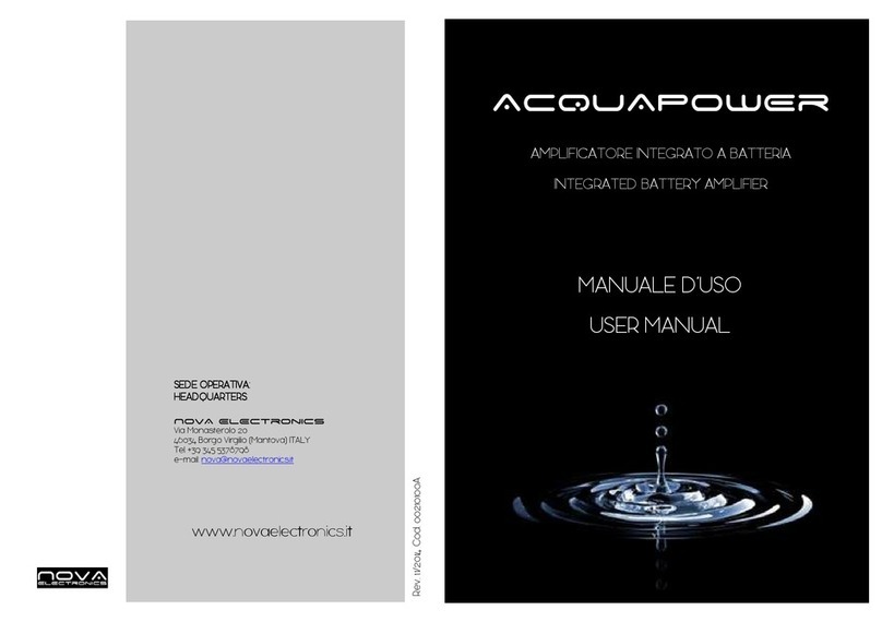 Nova Electronics Aquapower Bedienungsanleitung