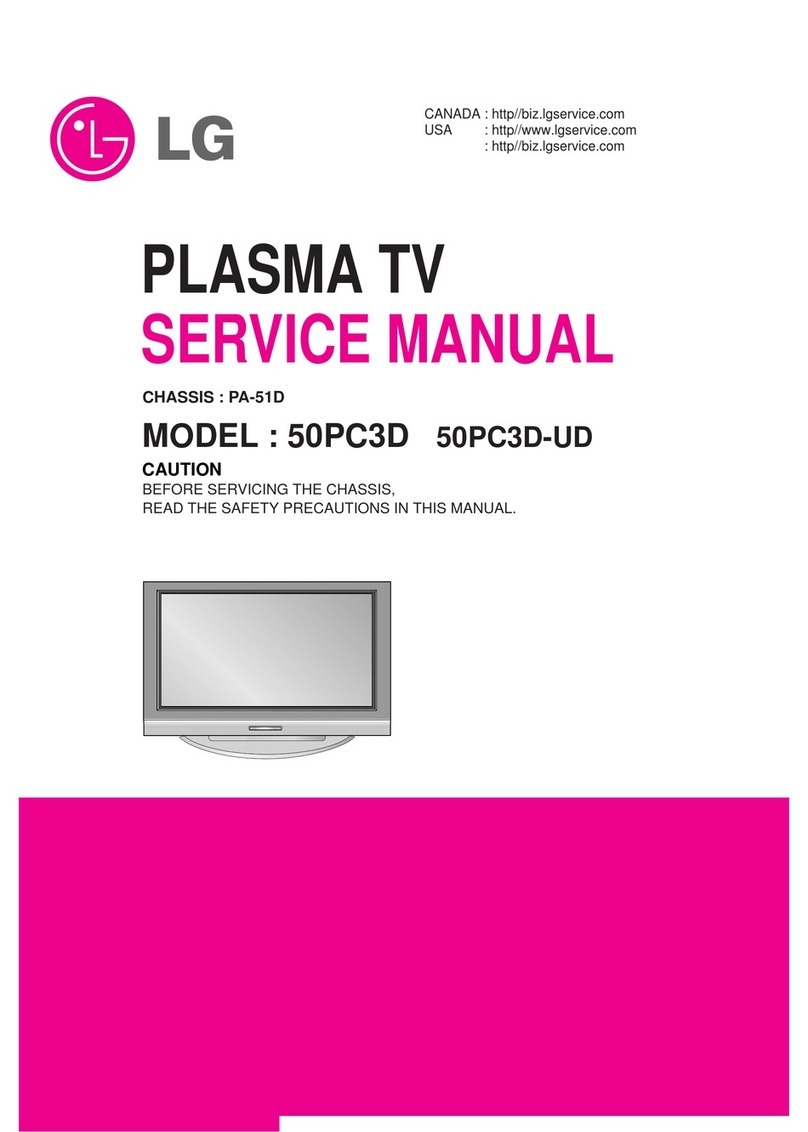 LG 50PC3D -  - 50" Plasma TV Bedienungsanleitung