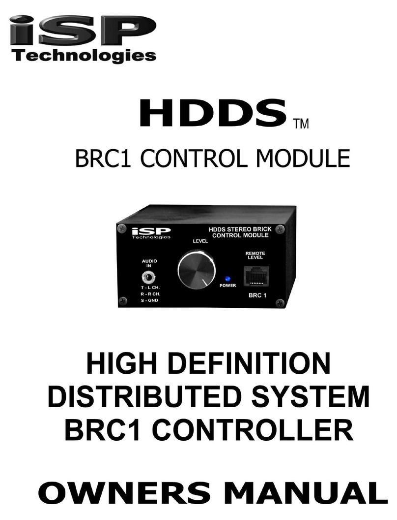 iSP Technologies BRC1 Bedienungsanleitung iSP Technologies BRC1 Bedienungsanleitung