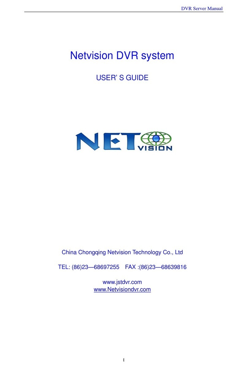 Netvision DVR system Bedienungsanleitung Netvision DVR system Bedienungsanleitung
