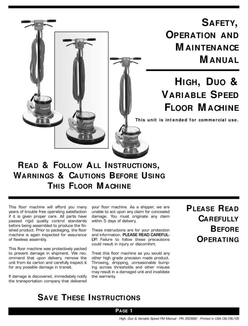 MasterCraft FLOOR MACHINE Leitfaden