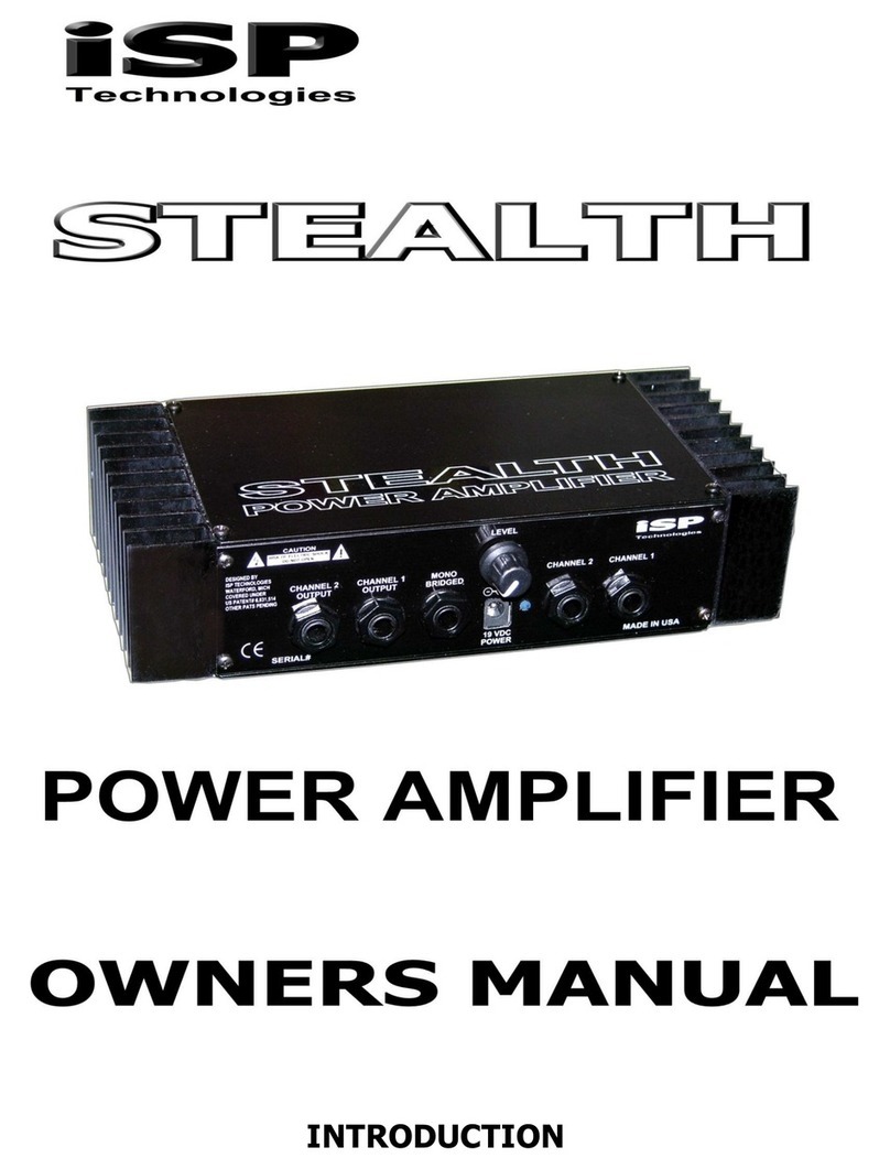 iSP Technologies STEALTH Bedienungsanleitung