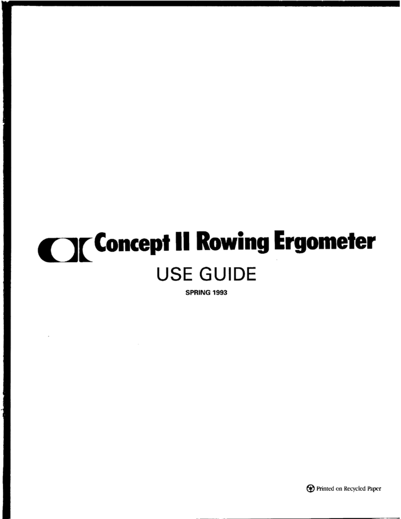 Concept2 Rowing Ergometer Betriebsanleitung