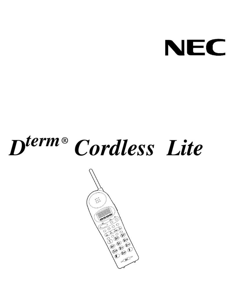 NEC Dterm I Series Bedienungsanleitung