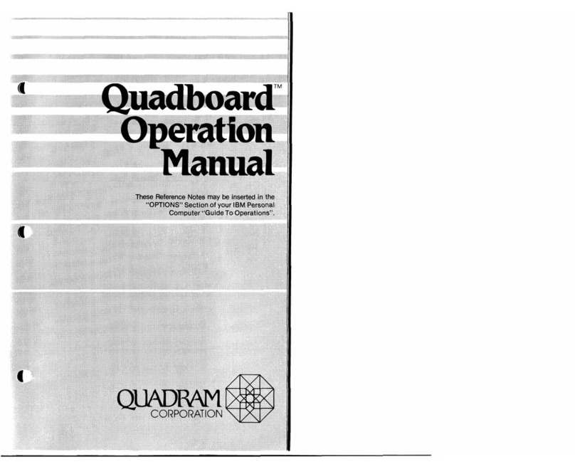 Quadram Quadboard Bedienungsanleitung