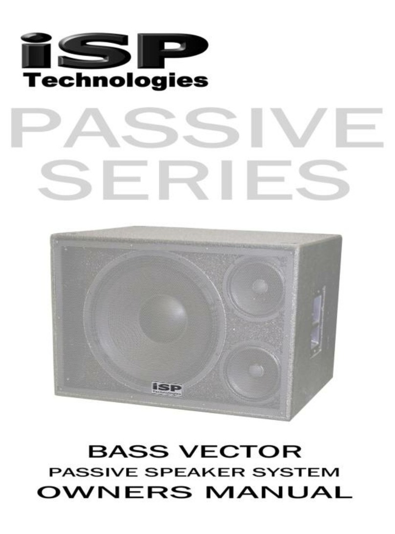 iSP Technologies Bass Vector Bedienungsanleitung iSP Technologies Bass Vector Bedienungsanleitung