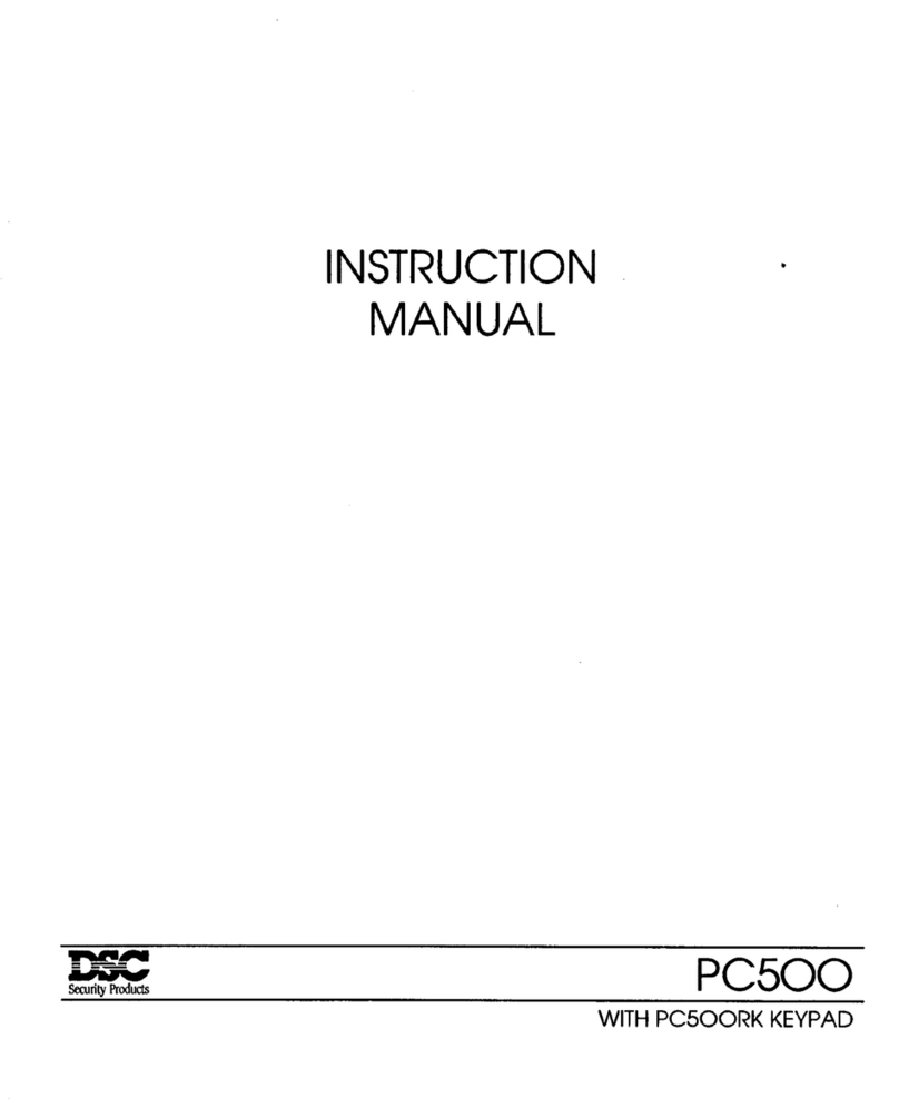DSC PC500 Bedienungsanleitung DSC PC500 Bedienungsanleitung