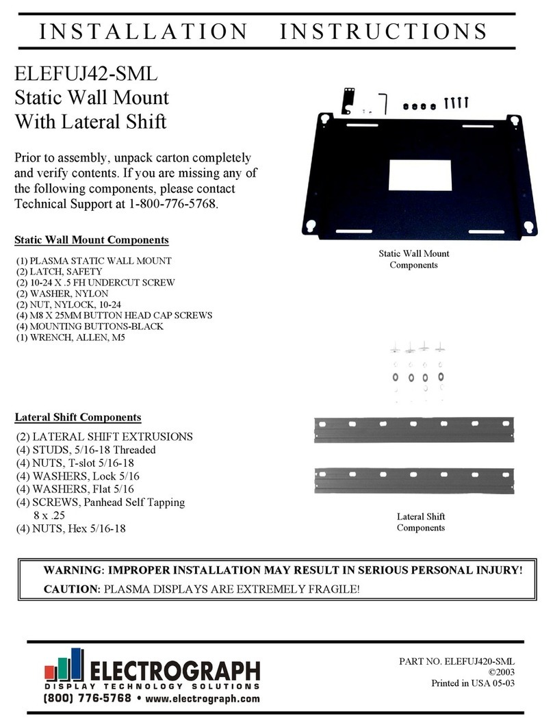 Electrograph ELEFUJ42-SML Bedienungsanleitung