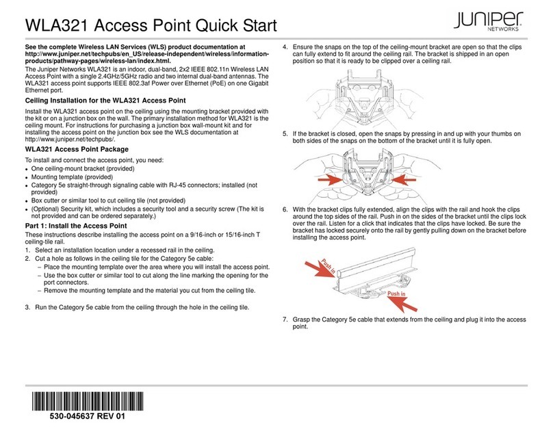 Juniper WLA321 Bedienungsanleitung