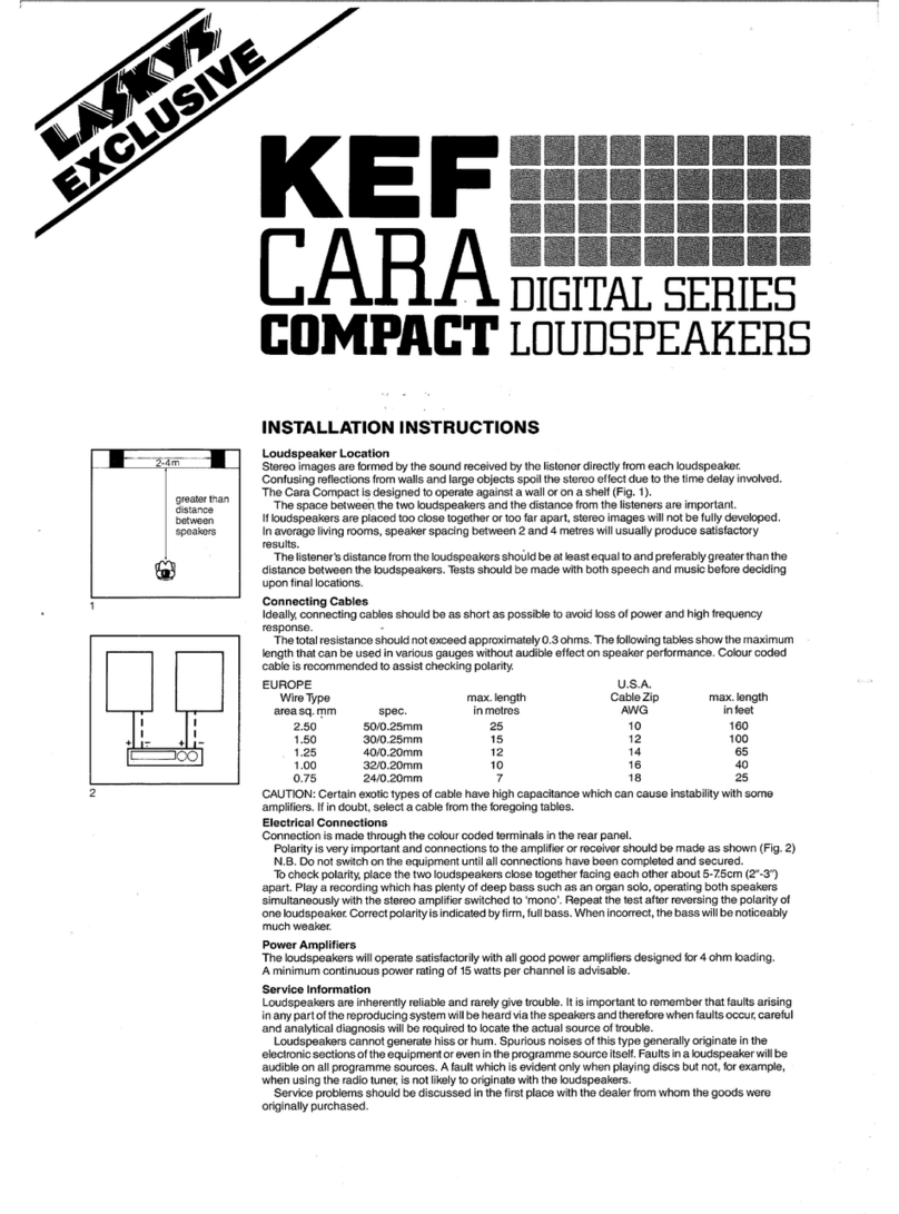 KEF Cara Compact Bedienungsanleitung
