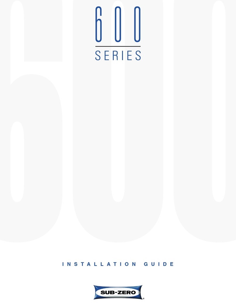 Sub-Zero 601R Bedienungsanleitung