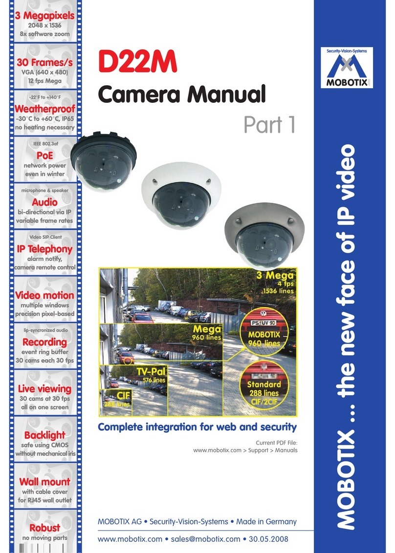 Mobotix D22M with Vandalism Set Bedienungsanleitung Mobotix D22M with Vandalism Set Bedienungsanleitung
