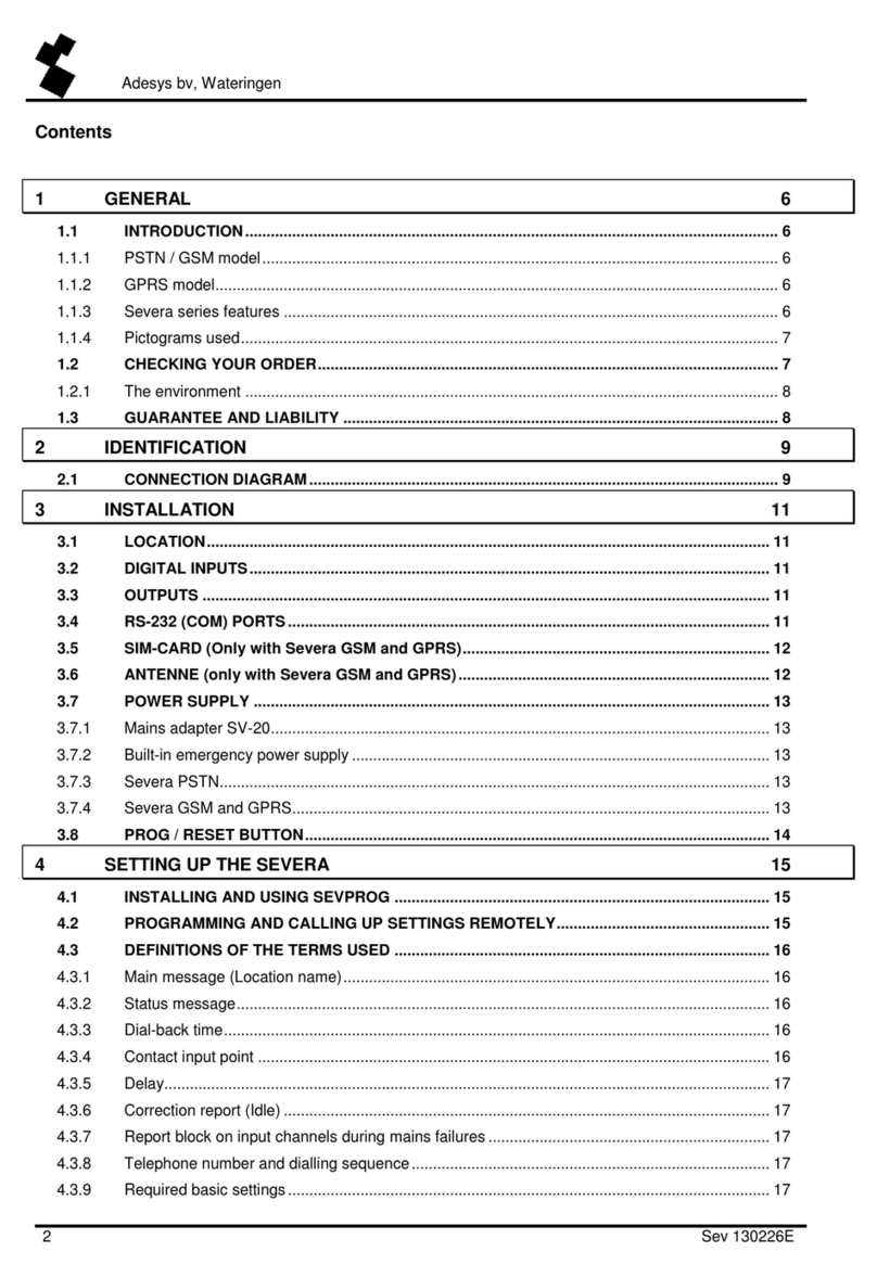 Comax Severa Bedienungsanleitung Comax Severa Bedienungsanleitung