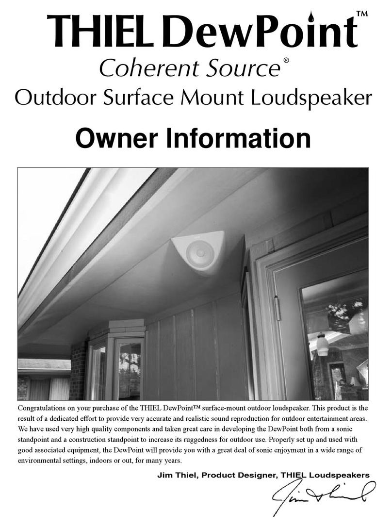 Thiel DewPoint Technisches Handbuch Thiel DewPoint Technisches Handbuch