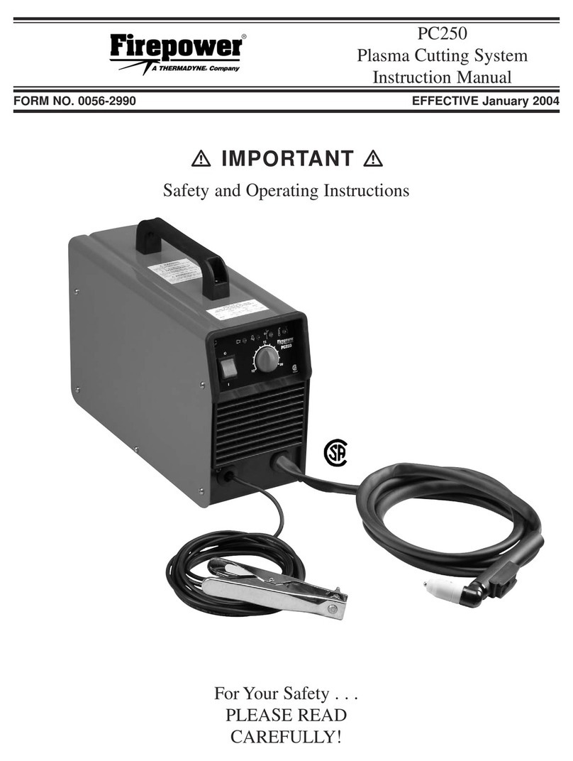 Fire Power PC250 Wartungs- und Serviceanleitung