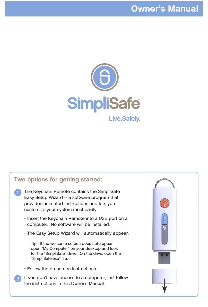 SimpliSafe Starter Package Bedienungsanleitung SimpliSafe Starter Package Bedienungsanleitung