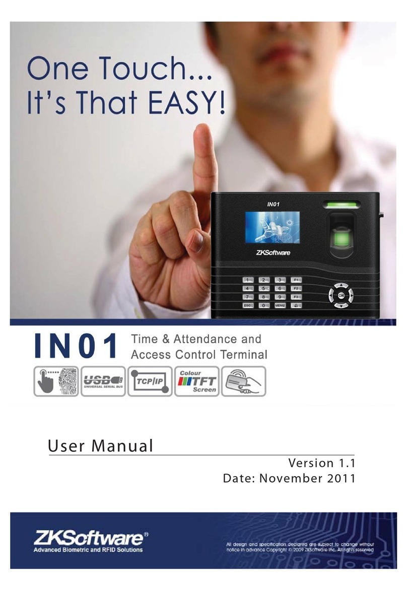 Zksoftware IN01 Bedienungsanleitung