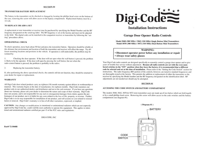 Digi-Code 5040 Bedienungsanleitung