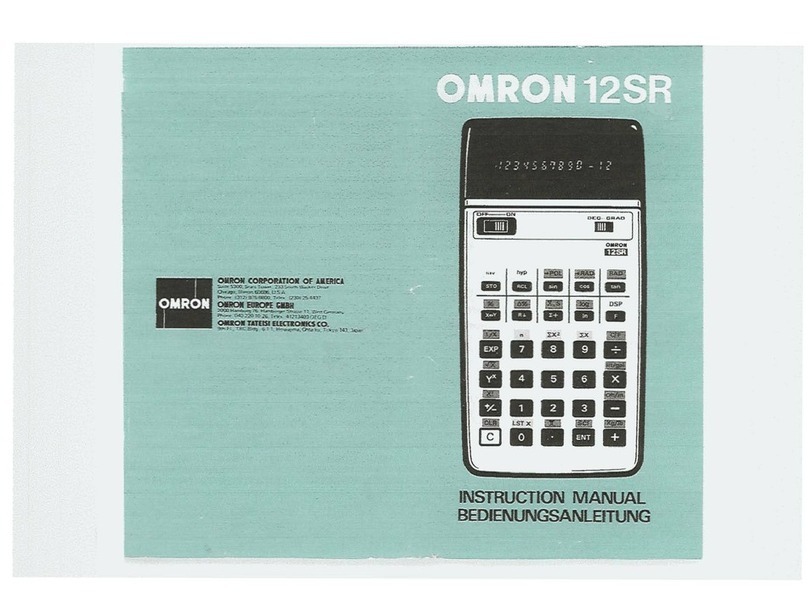 Omron 12SR Bedienungsanleitung