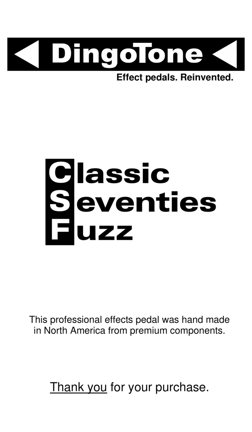 DingoTone CSF Bedienungsanleitung