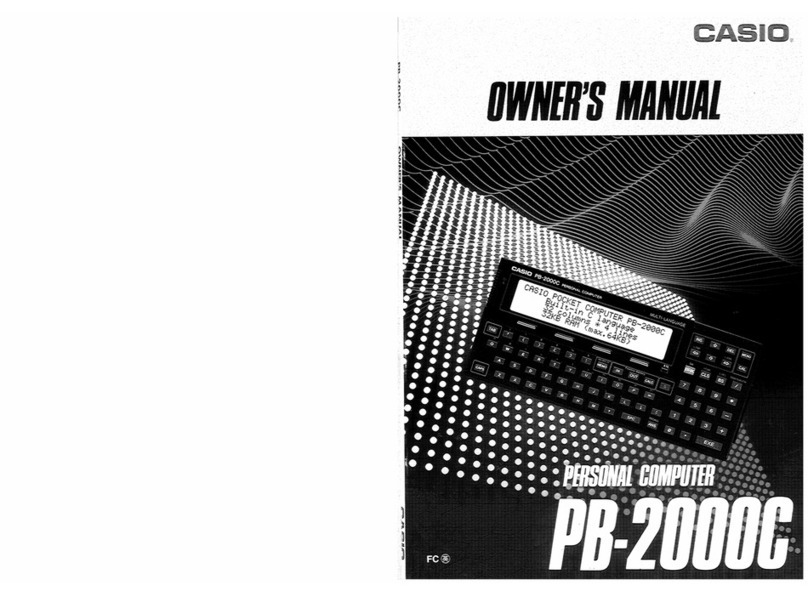 Casio PB-2000C Bedienungsanleitung