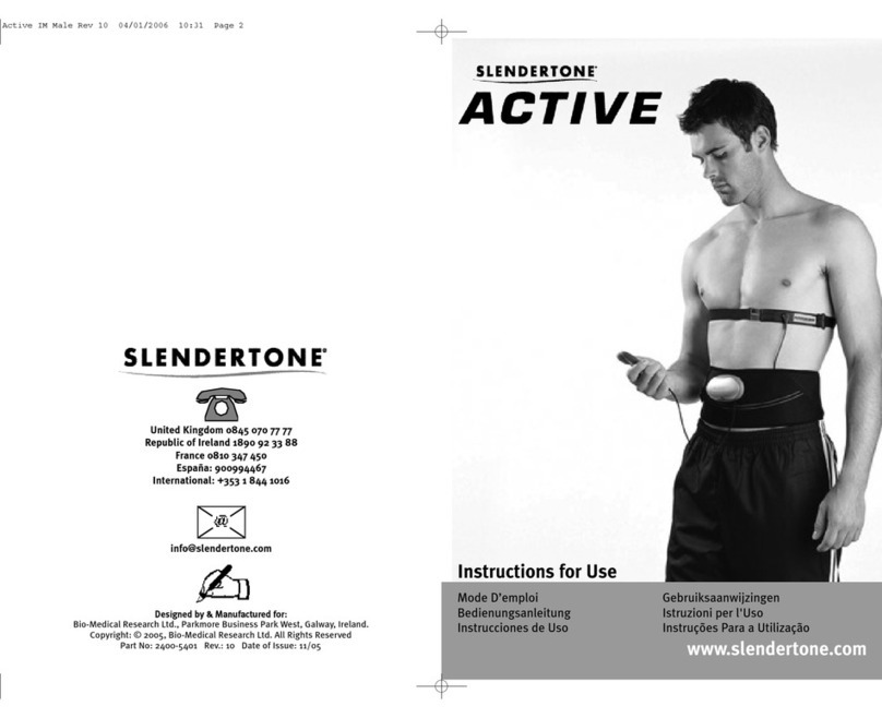 Slendertone ACTIVE Bedienungsanleitung