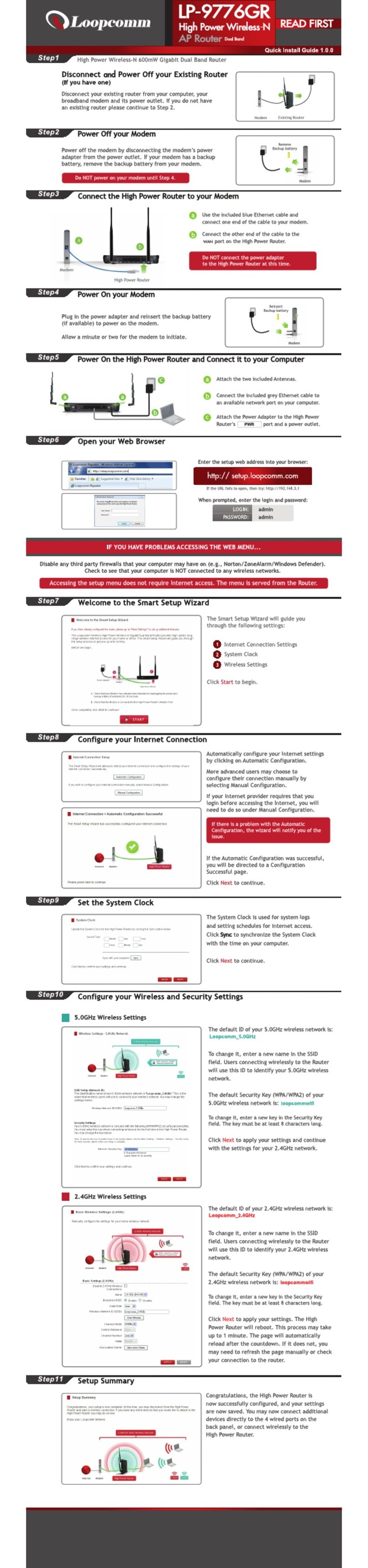 Loopcomm LP-9776GR Bedienungsanleitung