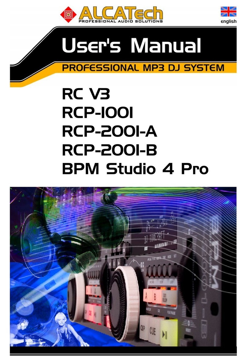 ALCATECH BPM STUDIO 4 PRO Bedienungsanleitung