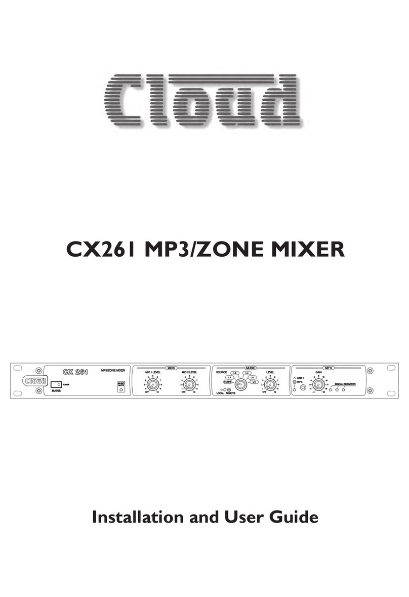 Cloud CX261 I Bedienungsanleitung