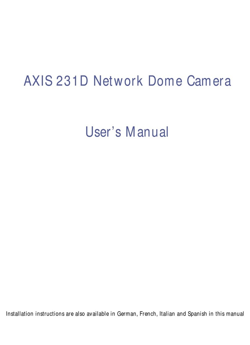 Axis 231D Bedienungsanleitung Axis 231D Bedienungsanleitung