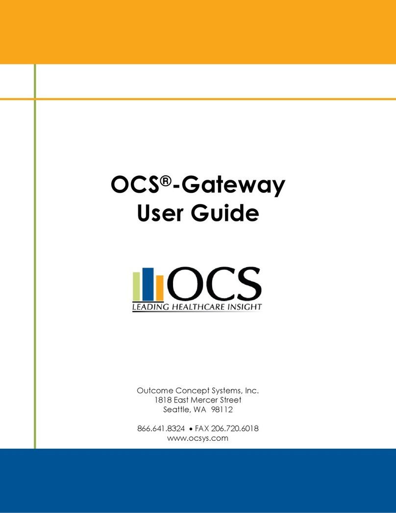 OCS Gateway Bedienungsanleitung