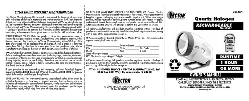 Vector VEC154 Bedienungsanleitung