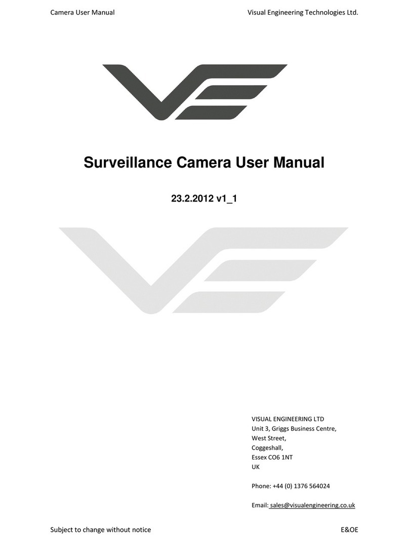 visual engineering surveillance camera Bedienungsanleitung