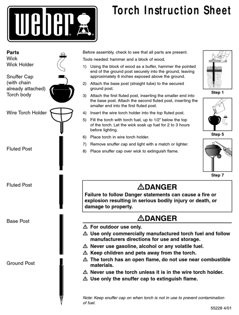 Weber Torch Bedienungsanleitung
