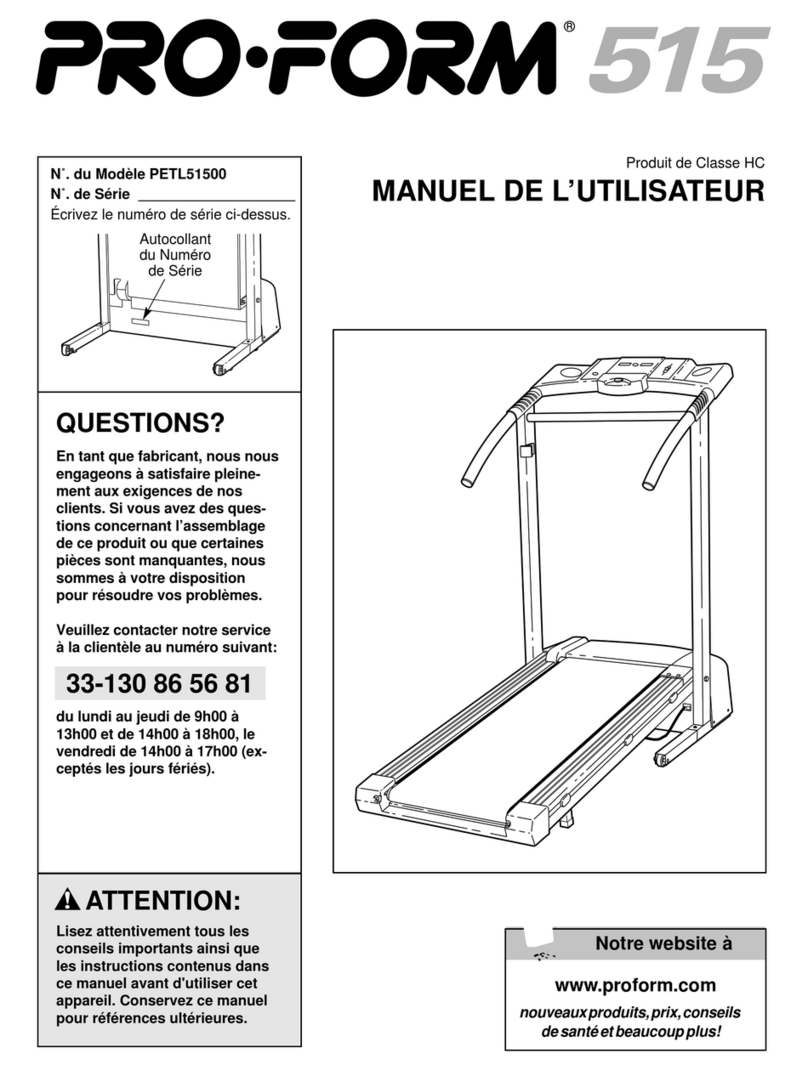 Pro-Form 515 Bedienungsanleitung