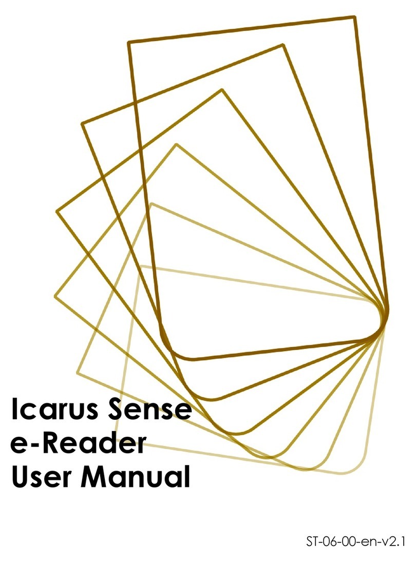 Icarus Sense e-Reader Bedienungsanleitung