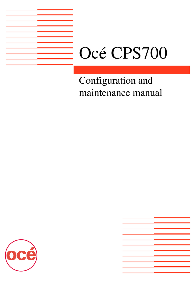 Oce CPS700 Bedienungsanleitung
