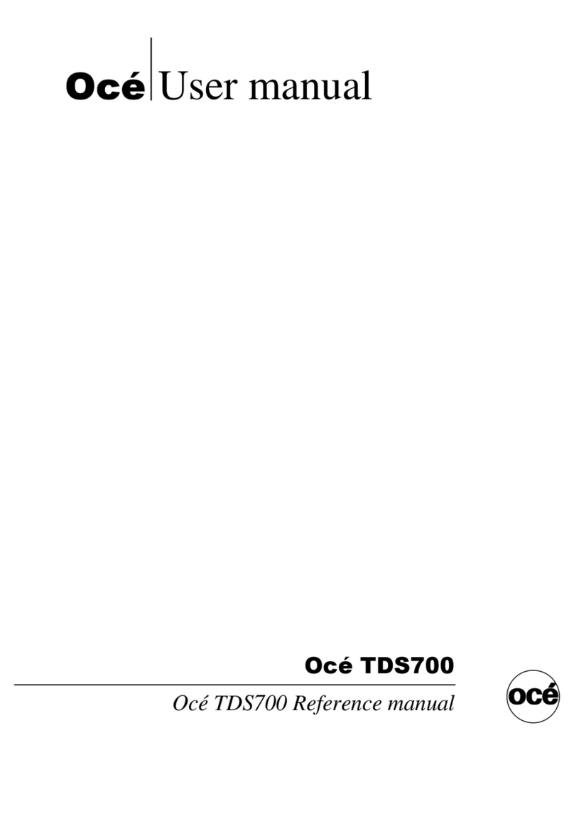 Oce TDS700 Bedienungsanleitung