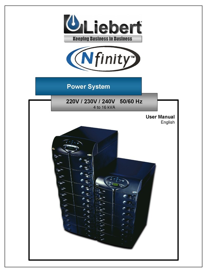 Liebert Nfinity Bedienungsanleitung