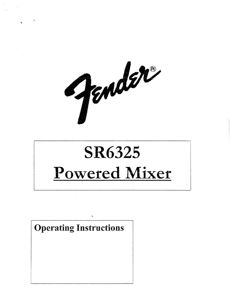 Fender SR6325 Bedienungsanleitung Fender SR6325 Bedienungsanleitung
